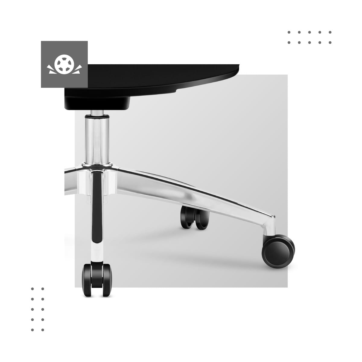 Scaun de birou ergonomic mesh Expert 4.9 Black - Confort și suport pentru sănătatea ta