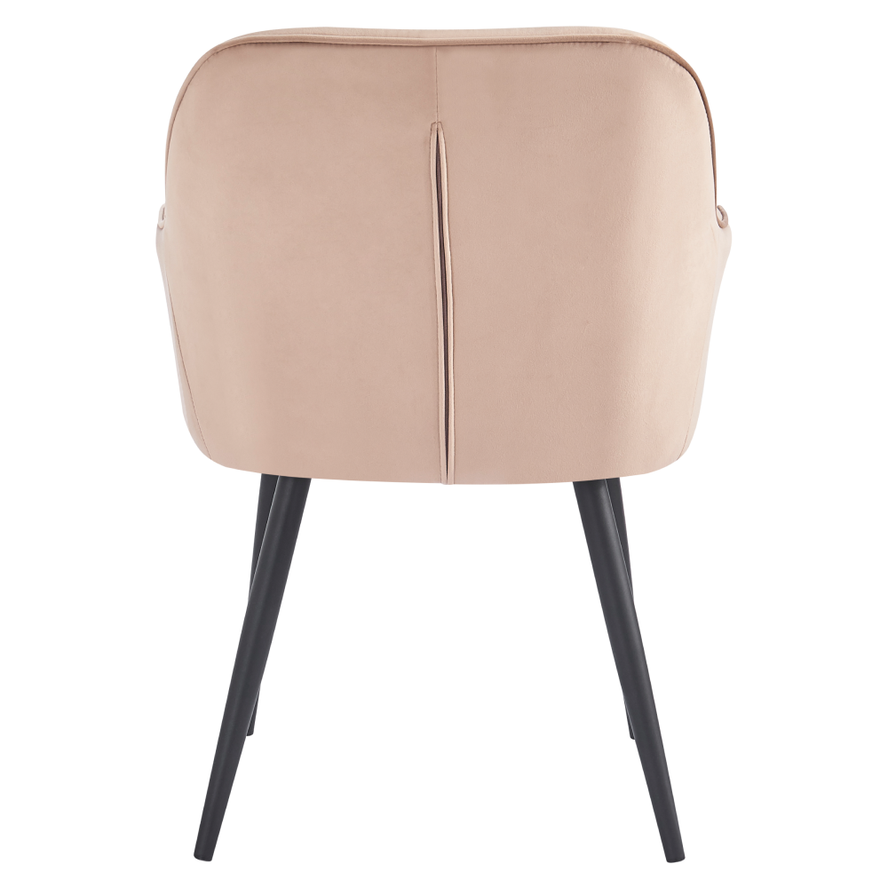 Scaune Bucatarie, Velvet, Contemporan luxury maro deschis/negru/gri, VERO