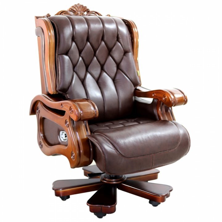 Scaune birou, tapitat piele naturala 116A Maro, lemn masiv, L80xA75xH75 cm - CentrumScaune.ro