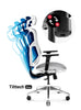 Scaun ergonomic multifunctional VE 5901 Alb-Gri