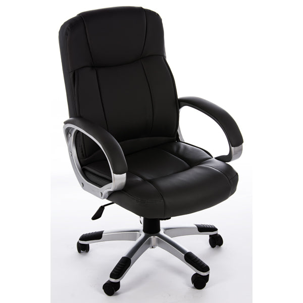 Scaun birou ergonomic, tapitat piele 7061 - CentrumScaune.ro