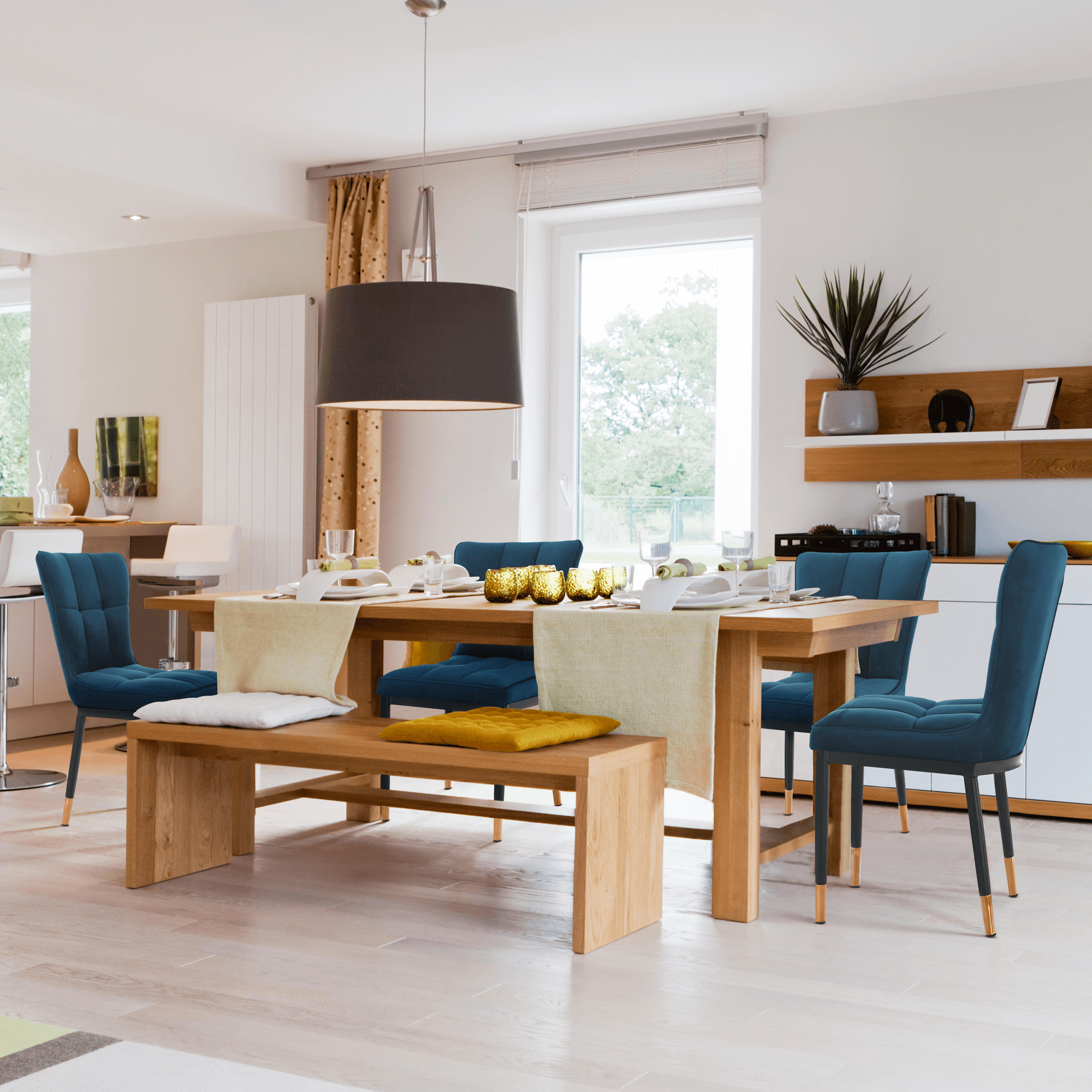 Scaun de conferinta Bogdana Scaun restaurant Scaun cafenea Design exclusiv, structura din metal si catifea bej, albastru si gri