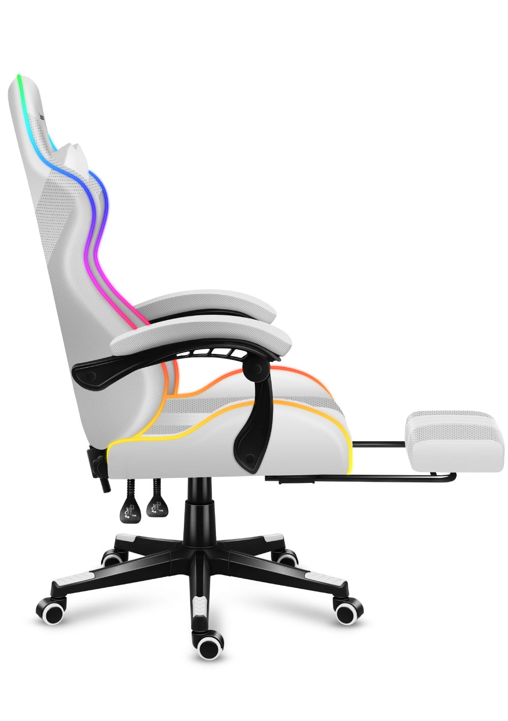 Scaun Gaming RGB, suport picioare, ergonomic, Performanta