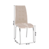 Scaune bucatarie bej cromate Dalia
