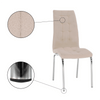 Scaune bucatarie bej cromate Dalia