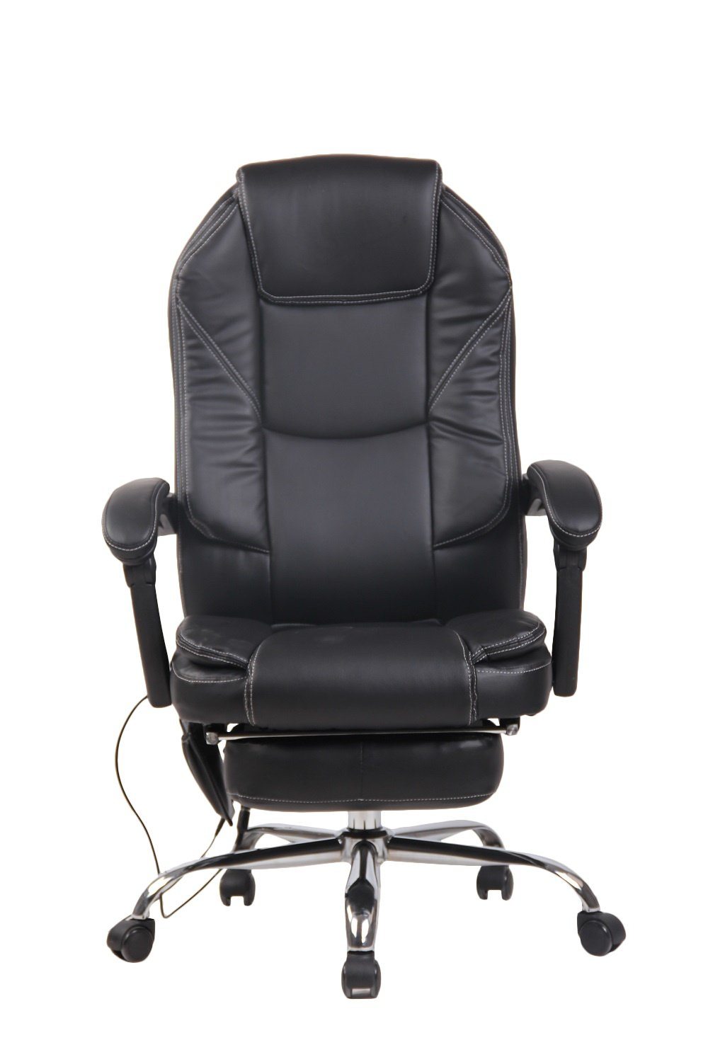 Scaun Birou Masaj, Negru, recliner, suport picioare, 72001