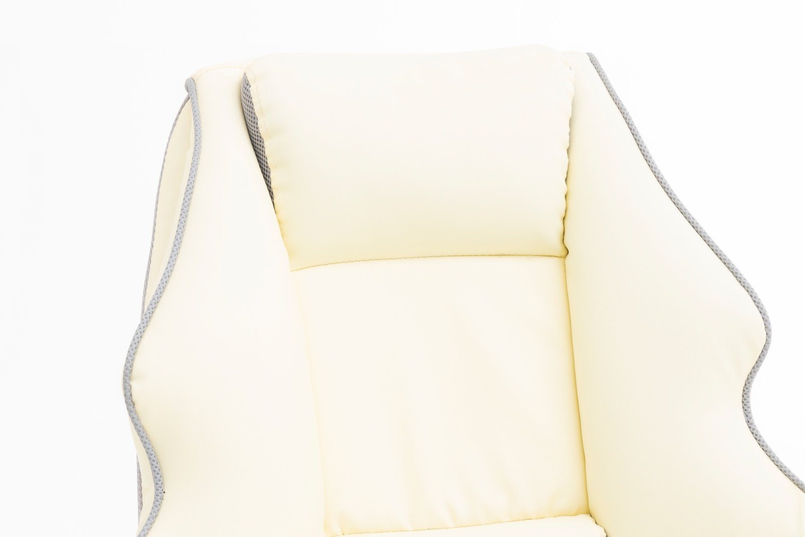 Scaun directorial recliner, suport picioare, Alb perlat 051