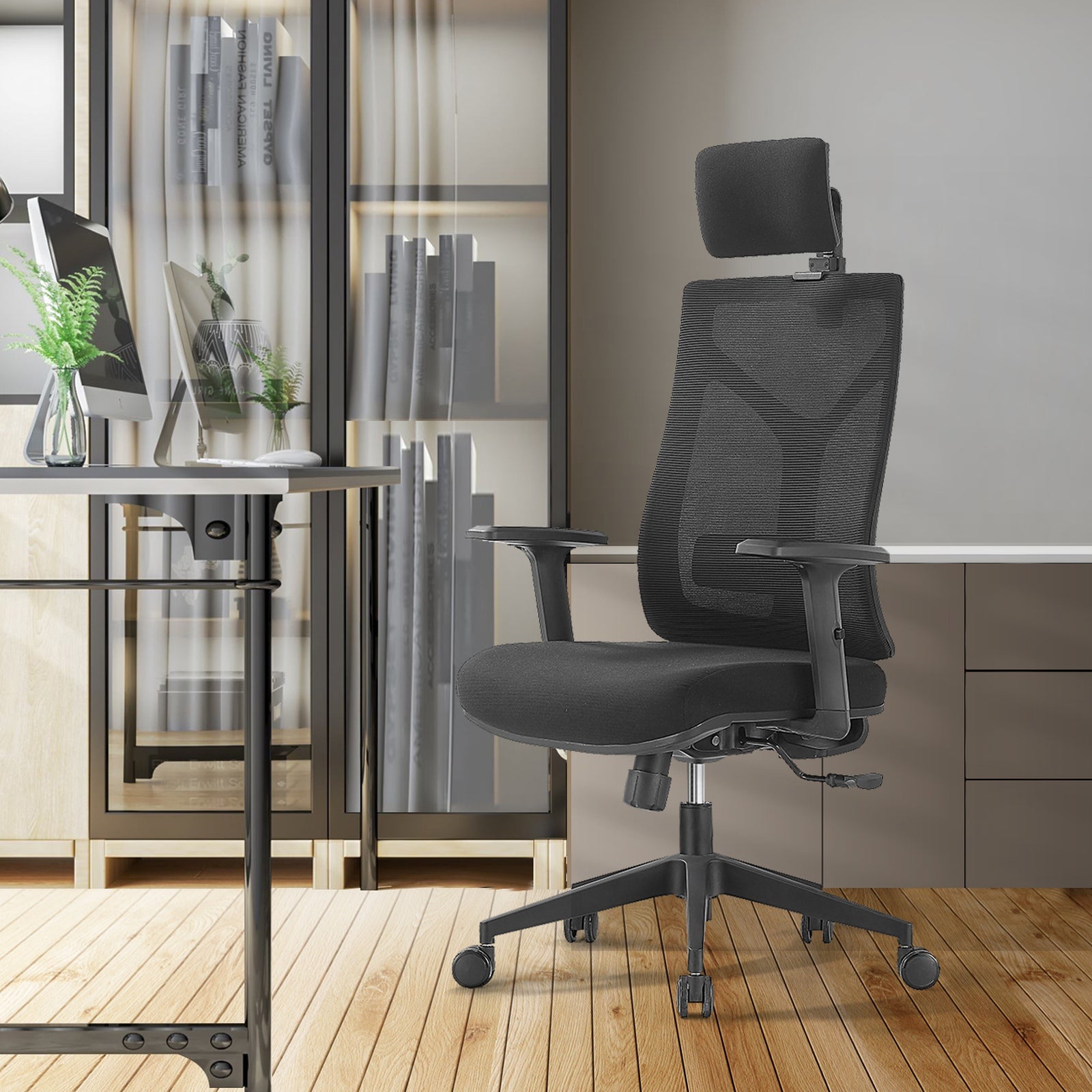 Scaun de birou ergonimic reglabil cu suport lombar