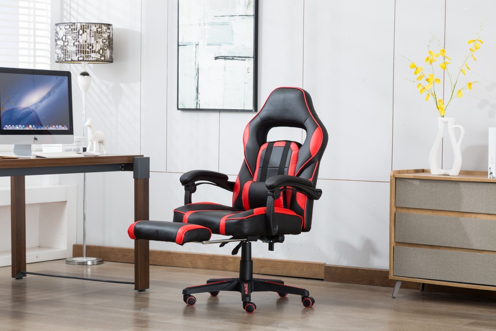 Scaun gaming ergonomic de birou cu masaj