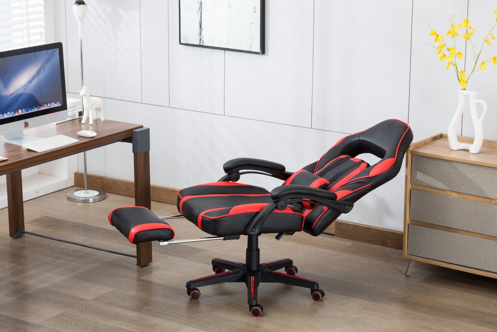 Scaun gaming ergonomic de birou cu masaj