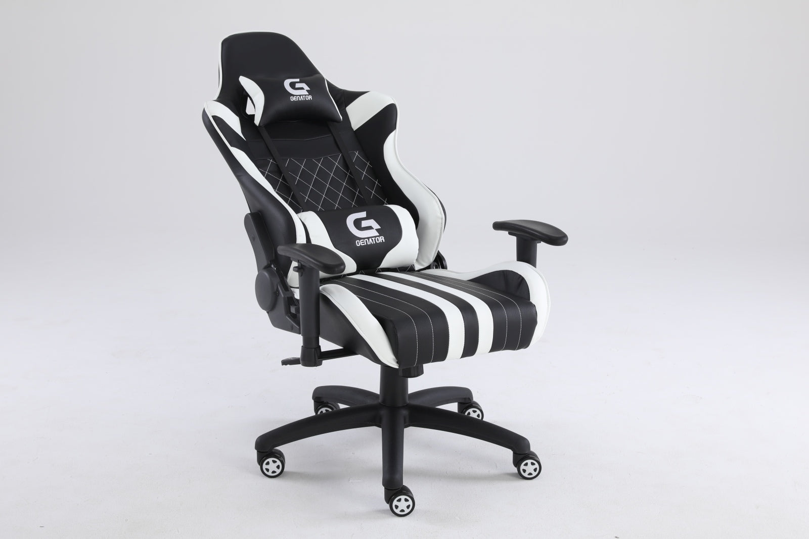 Scaun gaming alb cu negru 0288 - CentrumScaune.ro