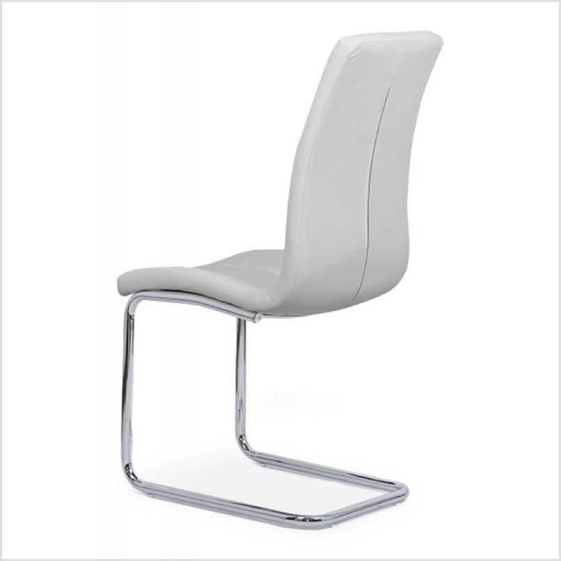 Scaune bucatarie alb cromate 231S