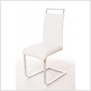 Scaune bucatarie de lux italian, tapitat piele ecologica 1050 Alb, l42xA44xH53 cm