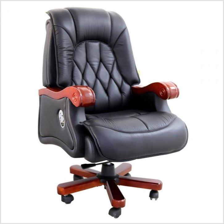 Scaune de lux birou piele naturala negru