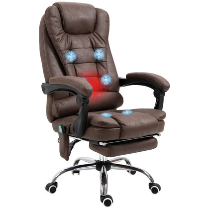 Scaun Birou cu Încălzire și Masaj – Model XL8755, Maro
