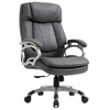 Scaun de Birou Ergonomic și Rotativ – Gri Leathaire
