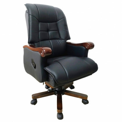 Scaun Birou Directorial 896 Negru – Putere, Eleganță și Confort Absolut