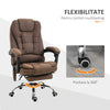 Scaun Birou cu Încălzire și Masaj – Model XL8755, Maro