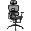 Scaun birou, scaun de birou ergonomic din plasă cu brațe, 3D, spătar inclinabil negru