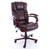Scaune birou directoriale, tapitat piele ecologica 224 Maro, l52xA50xH108-118 cm - CentrumScaune.ro