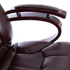 Scaun de birou ergonomic, tapitat cu piele ecologica 2240 Negru, l64xA52xH108-118 cm - CentrumScaune.ro