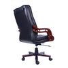 Scaune directoriale, brate lemn, stea din lemn, crem/negru, 911 - CentrumScaune.ro