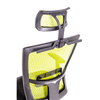 Scaun ergonomic mesh cu tetiera, Verde - CentrumScaune.ro