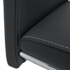 Scaune dining sanie metalica, piele ecologica, gri deschis, Abirea