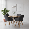Scaune Dining,picioare lemn natur, gri - CentrumScaune.ro