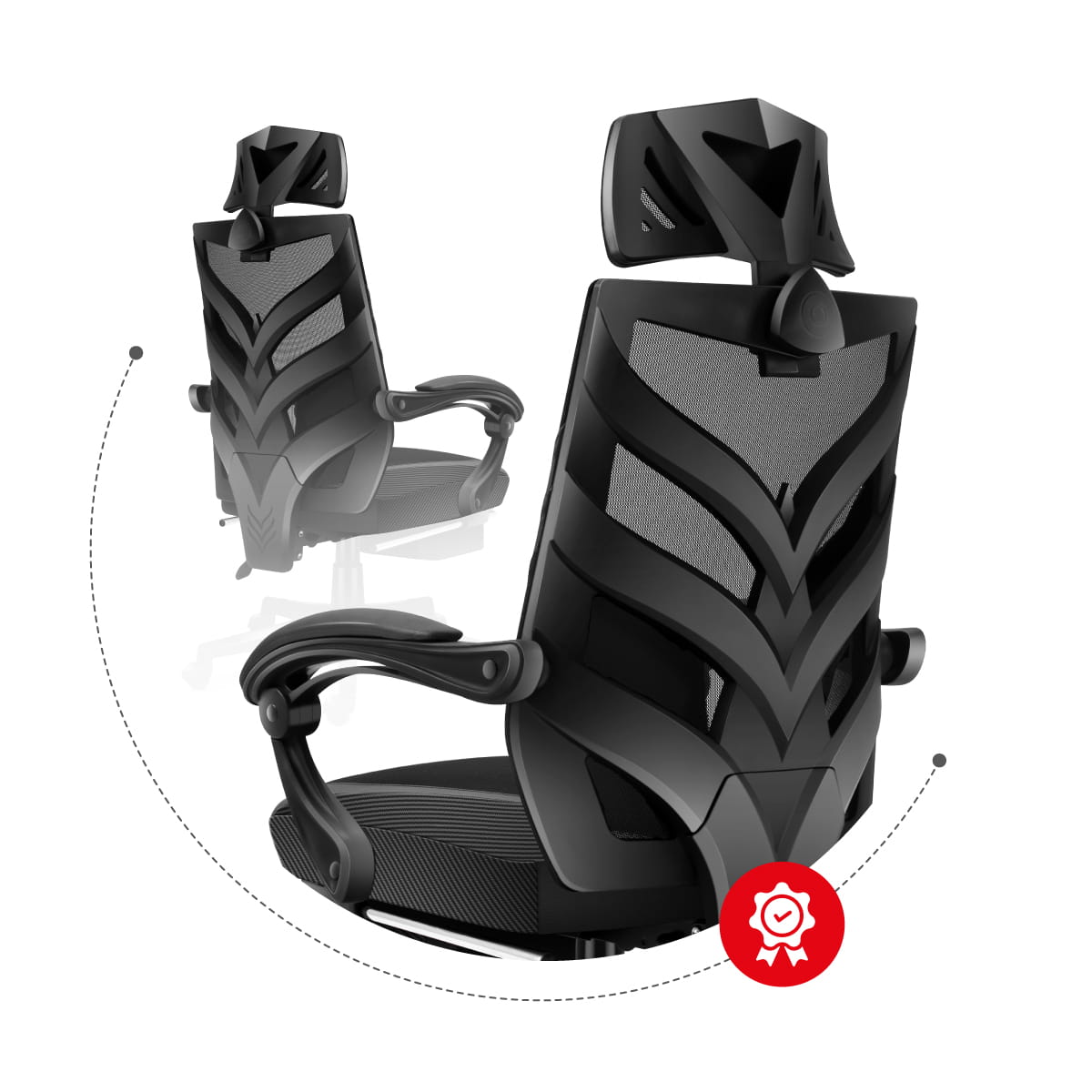 Scaun de gaming ergonomic premium negru - confort și performanță pentru impatimitii de jocuri