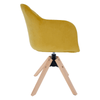 Scaun dining, sufragerie, Berna, Galben, fag lemn