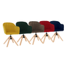 Scaun dining, sufragerie, Berna, Galben, fag lemn