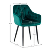 Scaun Dining tip Fotoliu Emerald Velvet Lux - CentrumScaune.ro