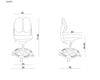 Scaun de birou ergonomic pentru copii 4-14 ani