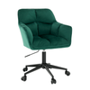 Scaune birou, material catifea/crom verde - Eleganță și Confort în Biroul Tău