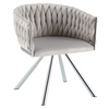Scaune Sufragerie Rotative, Serena, Gri Deschis, velvet - CentrumScaune.ro