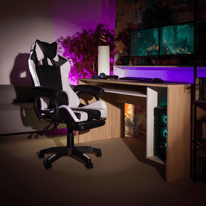 Scaune Gaming, Iluminare RGB, Sezlong