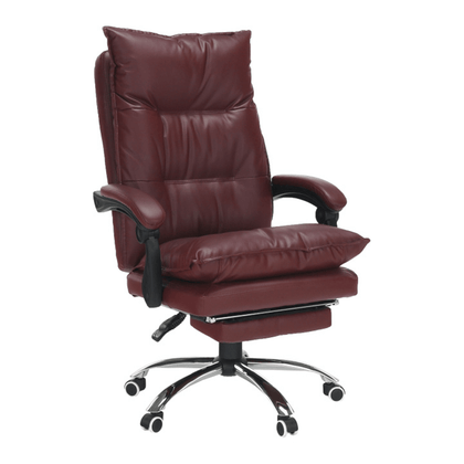 Scaun de birou ergonomic, Suport retractabil, Perne Duble, Bordo/Maro