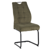 Scaun Dining, Catifea, Arcuri, Verde Kaki
