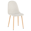 Scaun Dining, Catifea, Velvet, Alb