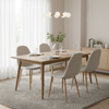 Scaun Dining, Catifea, Velvet, Alb
