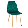 Scaun Dining, catifea, Velvet smarald/fag, Liga