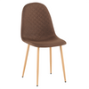 Scaun Dining, Catifea, Maro, Picioare Lemn Natur