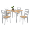 Set de sufragerie 1+4, stejar natural/gri deschis, IORAM