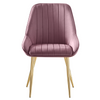 Scaun Dining / Living Pherlia – Roz Prăfuit / Auriu