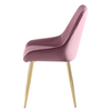 Scaun Dining / Living Pherlia – Roz Prăfuit / Auriu