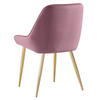 Scaun Dining / Living Pherlia – Roz Prăfuit / Auriu
