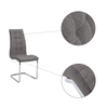 Scaune Dining de bucatarie, sanie metalica, textil