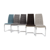 Scaune Dining de bucatarie, sanie metalica, textil