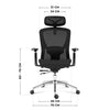 Scaune birou ergonomice mesh -  Suportul lombar reglabil -brate reglabile